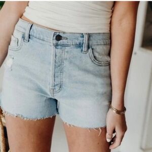 Carly Jean CJLA Clementine Stretch Denim Cut Off Shorts